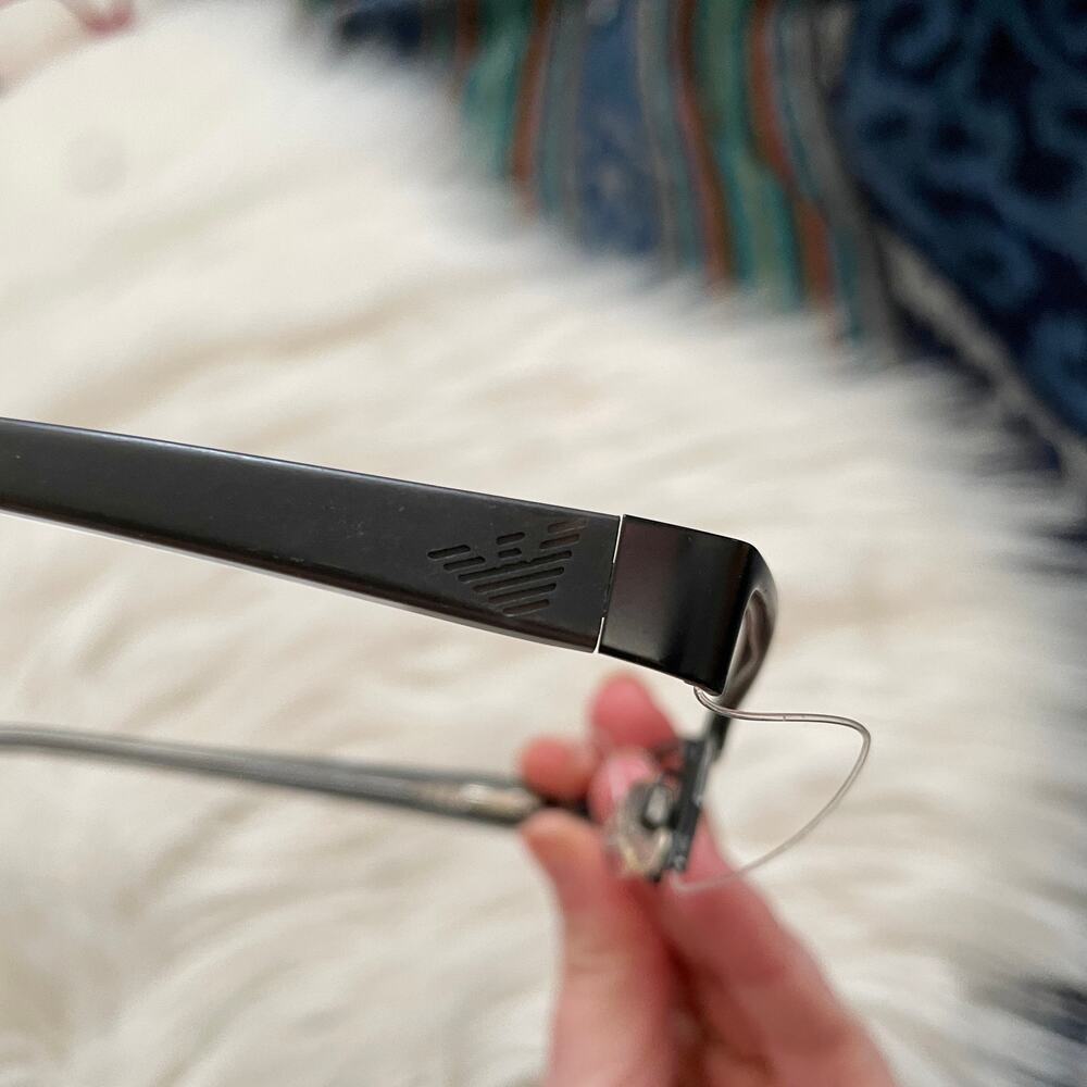 Emporio Armani prescription eyeglasses FRAMES EA 1006. Black / gray plastic - Picture 6 of 6